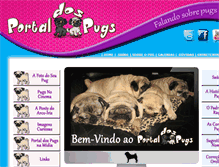 Tablet Screenshot of portaldospugs.com.br